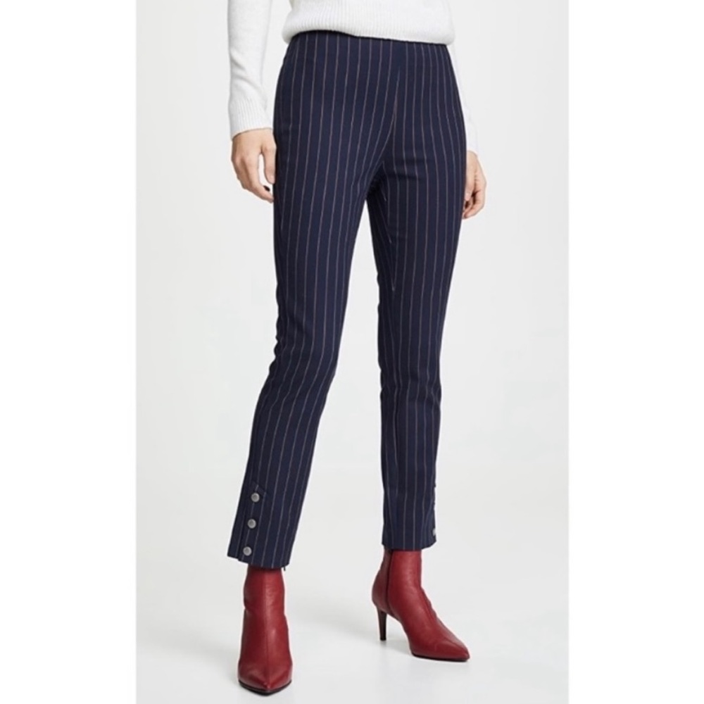 COPY - RAG AND BONE Simone Pinstripe Snap-Cuff Pants Size 2